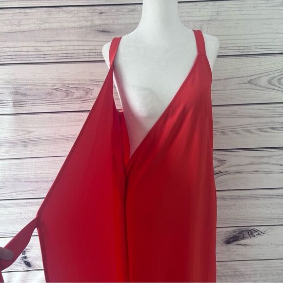 Everlane Orange Midi Length Wrap Dress - Picture 8 of 11